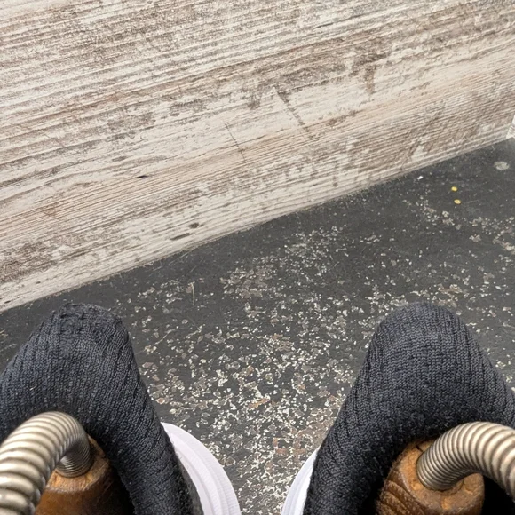 Womens Hoka One One Solimar Running Shoes Sz 6 D Wide Used Black Mesh - Picture 4 of 8